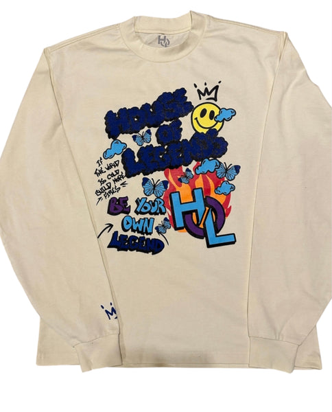 Be Your Own Legend - Long Sleeve Crew Neck (clip art)