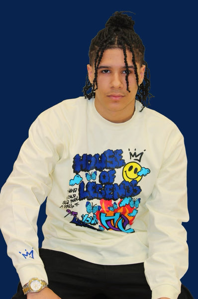 Be Your Own Legend - Long Sleeve Crew Neck (clip art)