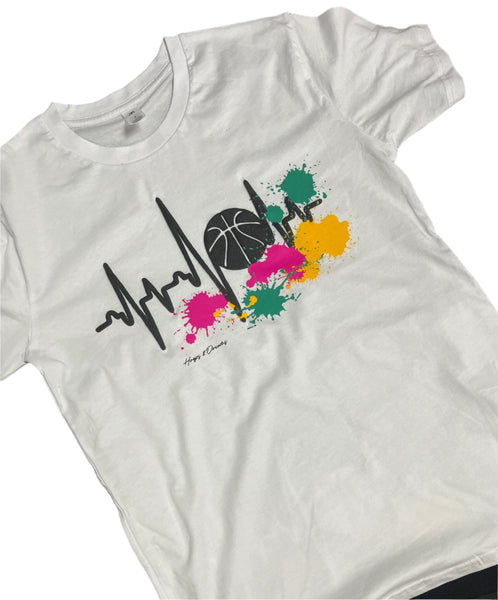Basketball Heartbeat Tee