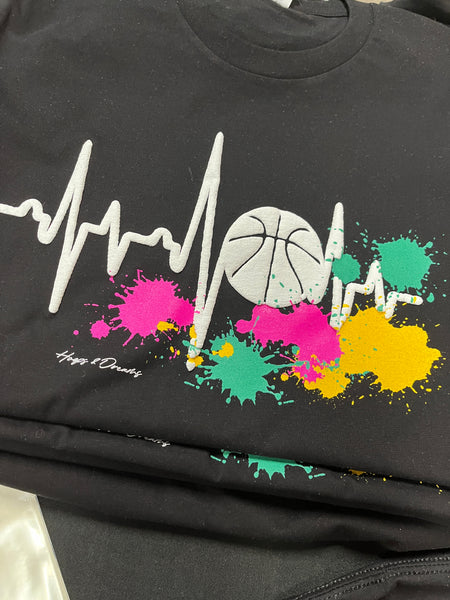 Basketball Heartbeat Tee