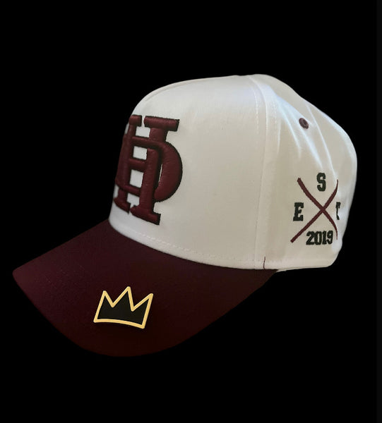 Cali Crowned "Maroon/Cream"