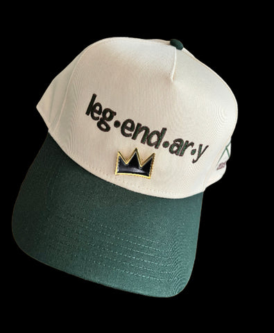 Legendary  Hat - Forest Green/Cream